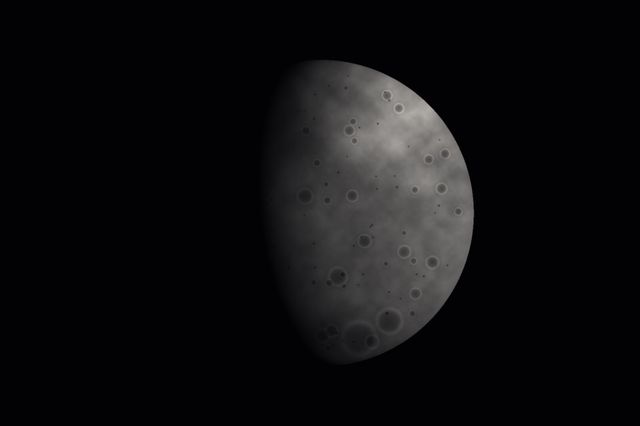 Mond im ersten Viertel
